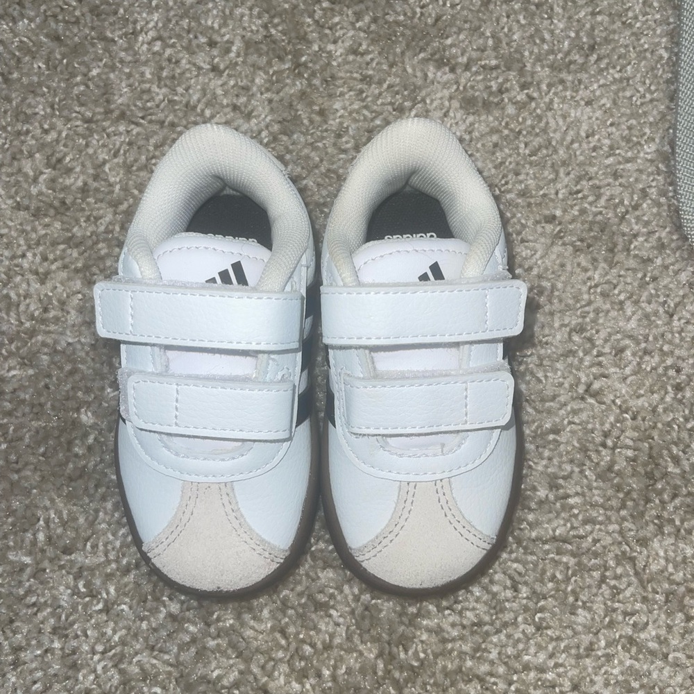 Adidas Kids White Sneakers